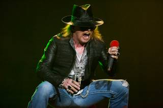 Guns 'n' Roses at the Joint in the Hard Rock Hotel on Dec. 30, 2011.